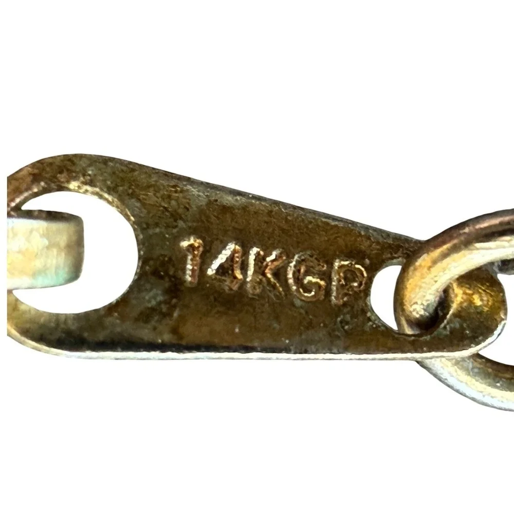 Vintage 14KGP Gold‎ Plated Link chain Necklace 20